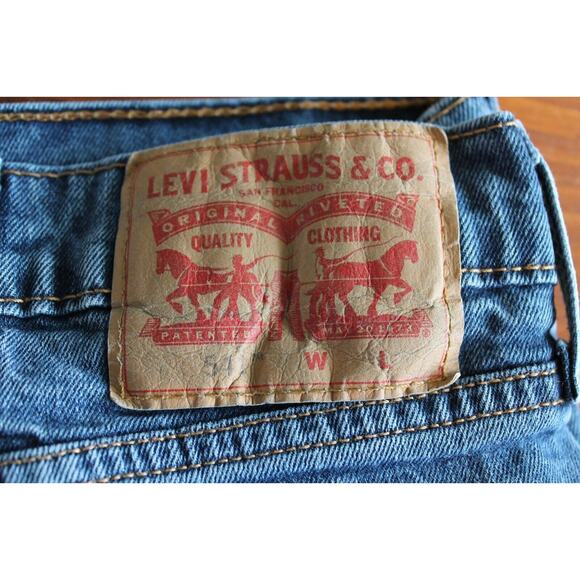 Levi's 541 Jeans Mens 48x29 Blue Athletic Taper Flex Stretch Medium Wash Denim - Picture 3 of 5